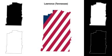 Lawrence County (Tennessee) ana hat haritası seti