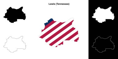 Lewis County (Tennessee) ana hat haritası seti