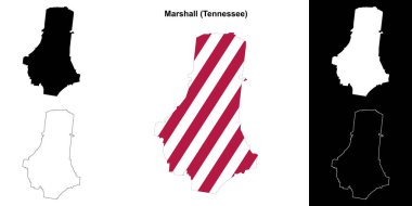 Marshall County (Tennessee) ana hat haritası seti