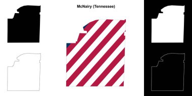 McNairy County (Tennessee) ana hat haritası seti