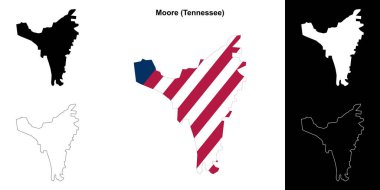 Moore County (Tennessee) ana hat haritası seti