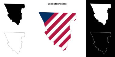 Scott County (Tennessee) ana hat haritası seti