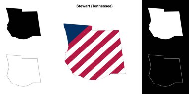 Stewart County (Tennessee) ana hat haritası seti
