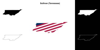 Sullivan County (Tennessee) ana hat haritası seti