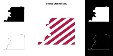 Shelby County (Tennessee) ana hat haritası seti