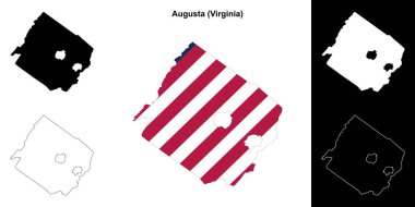 Augusta County (Virginia) ana hat haritası belirlendi