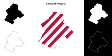 Botetourt County (Virginia) ana hat haritası seti