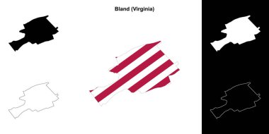 Bland County (Virginia) ana hat haritası seti
