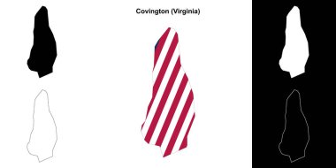 Covington County (Virginia) ana hat haritası seti