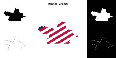 Danville County (Virginia) ana hat haritası ayarlandı