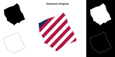 Dickenson County (Virginia) ana hat haritası seti