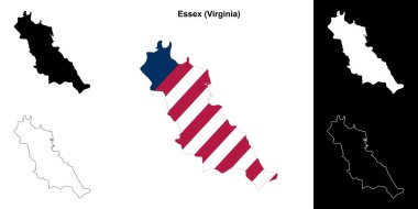 Essex County (Virginia) ana hat haritası seti
