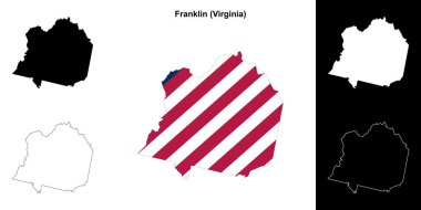 Franklin County (Virginia) ana hat haritası seti