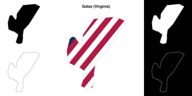 Galax County (Virginia) ana hat haritası seti