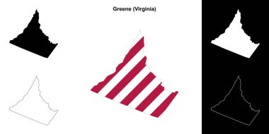 Greene County (Virginia) ana hat haritası seti