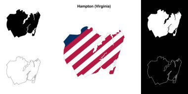 Hampton County (Virginia) ana hat haritası belirlendi