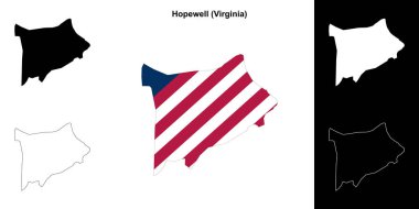Hopewell County (Virginia) ana hat haritası seti