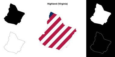 Highland County (Virginia) ana hat haritası seti