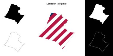 Loudoun County (Virginia) ana hat haritası seti