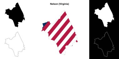 Nelson County (Virginia) ana hat haritası seti