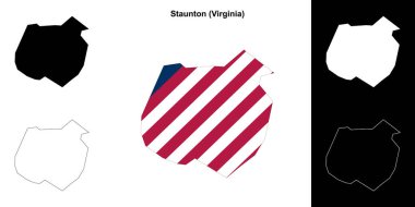 Staunton County (Virginia) ana hat haritası seti