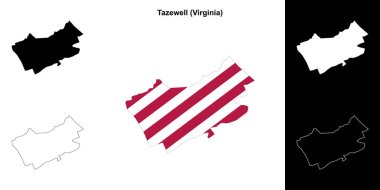 Tazewell County (Virginia) ana hat haritası seti