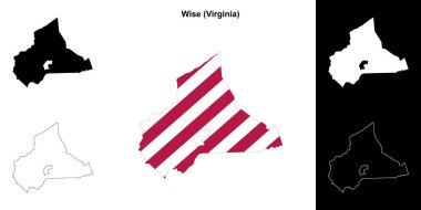 Wise County (Virginia) ana hat haritası seti