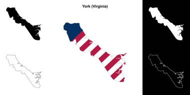 York County (Virginia) ana hat haritası seti