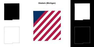 Gladwin County (Michigan) ana hat haritası seti