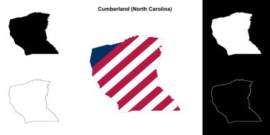 Cumberland County (Kuzey Carolina) ana hat haritası seti