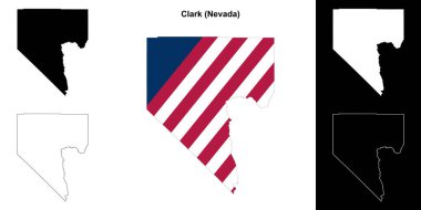 Clark County (Nevada) ana hat haritası seti