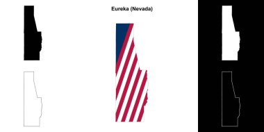 Eureka İlçesi (Nevada) ana hat haritası seti