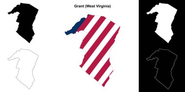 Grant County (Batı Virginia) ana hat haritası seti