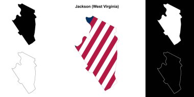 Jackson County (Batı Virginia) ana hat haritası seti