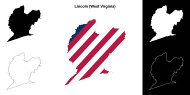 Lincoln County (Batı Virginia) ana hat haritası seti