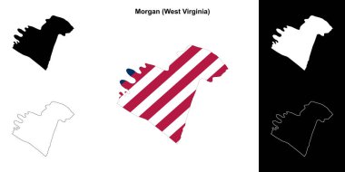 Morgan County (Batı Virginia) ana hat haritası seti