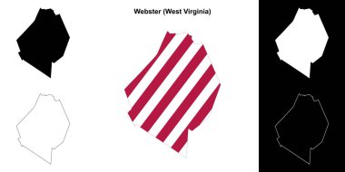 Webster County (Batı Virginia) ana hat haritası seti