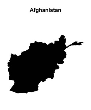 Afganistan boş ana hat haritası