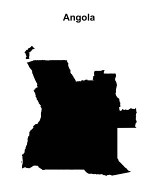 Angola boş ana hat haritası