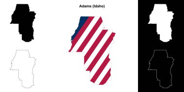 Adams County (Idaho) ana hat haritası seti