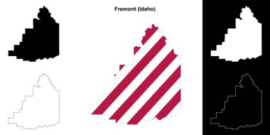Fremont İlçesi (Idaho) ana hat haritası seti