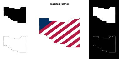 Madison County (Idaho) ana hat haritası seti