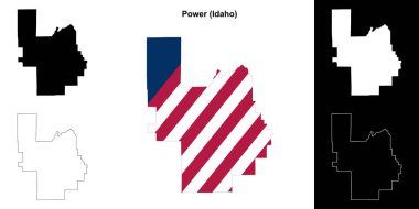 Power County (Idaho) ana hat haritası seti