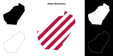 Adair County (Kentucky) ana hat haritası seti