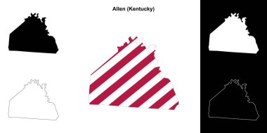 Allen County (Kentucky) ana hat haritası seti