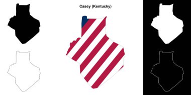 Casey County (Kentucky) ana hat haritası seti