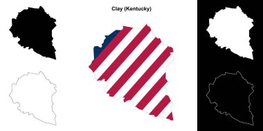 Clay County (Kentucky) ana hat haritası seti