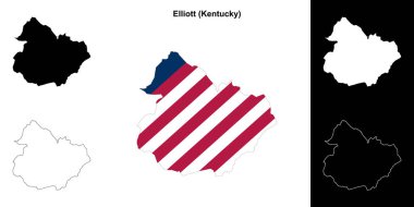 Elliott County (Kentucky) ana hat haritası seti
