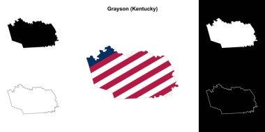 Grayson County (Kentucky) ana hat haritası seti