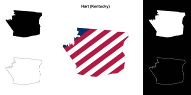 Hart County (Kentucky) ana hat haritası seti